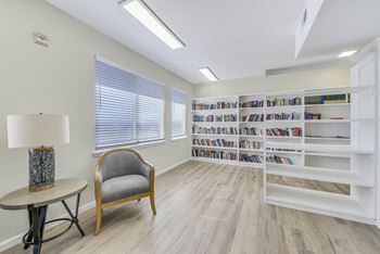 Library and seating area